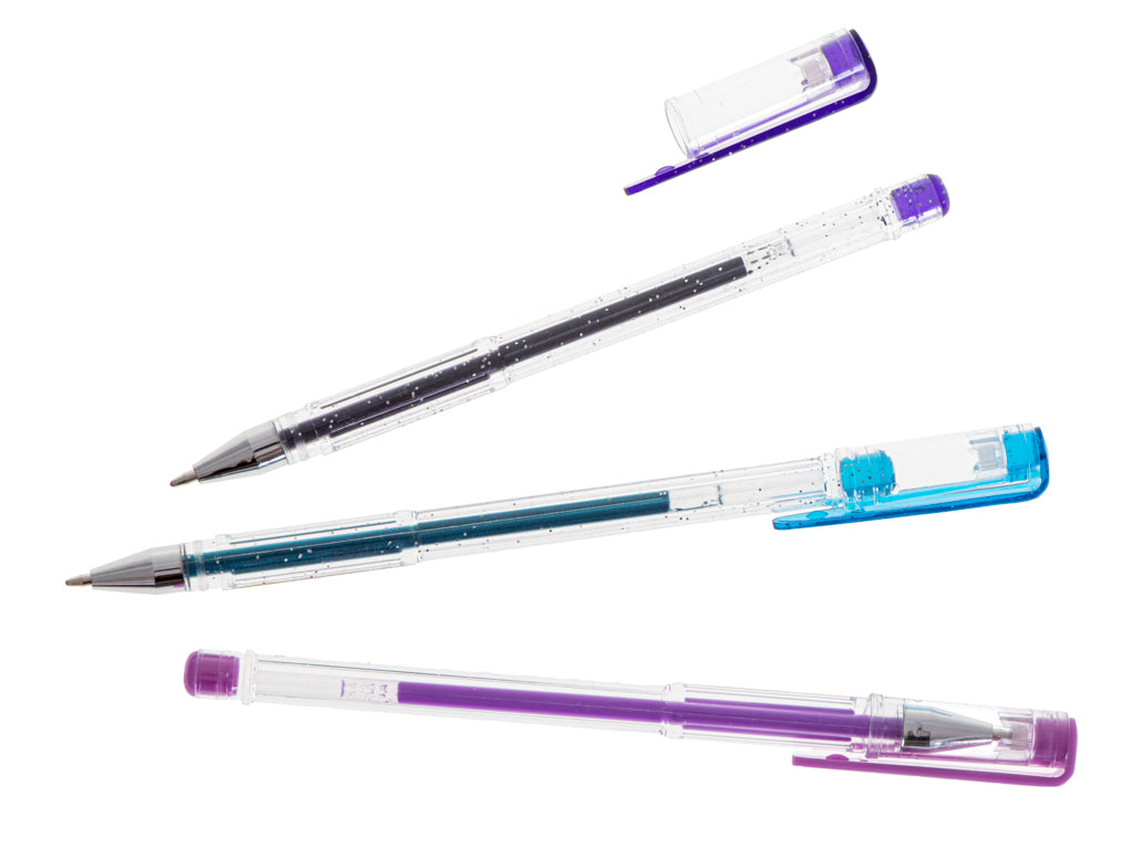 Set 50 de pixuri colorate, Zola®, cu gel, sclipici, metalice, pastelate si fluorescente Set 50 de pixuri colorate, Zola®, cu gel, sclipici, metalice, pastelate si fluorescente
